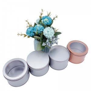 Candy Tin Box, Tea Dessert Watch Iron Box Förpackning (85mm * 60mm)