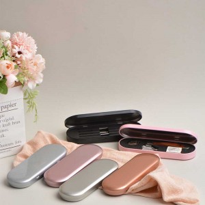 Present metall hantverk låda tennlåda med gångjärn 175 * 60 * 18mm