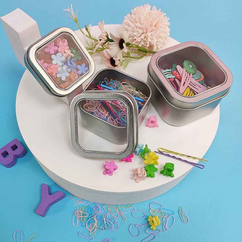 Frostat Small Square Tin Box Metal Packaging Candle Box 75 * 75 * 50mm